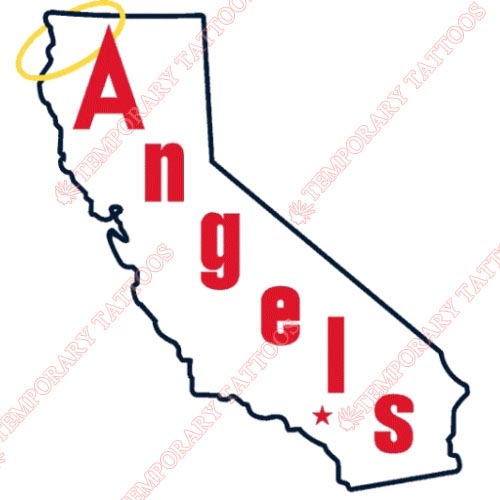 Los Angeles Angels of Anaheim Customize Temporary Tattoos Stickers NO.1648